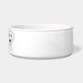 Rhodesian Ridgeback Line Art personalized bowl ボウル (右)