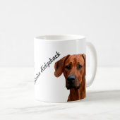 Rhodesian Ridgeback mok コーヒーマグカップ (正面右)
