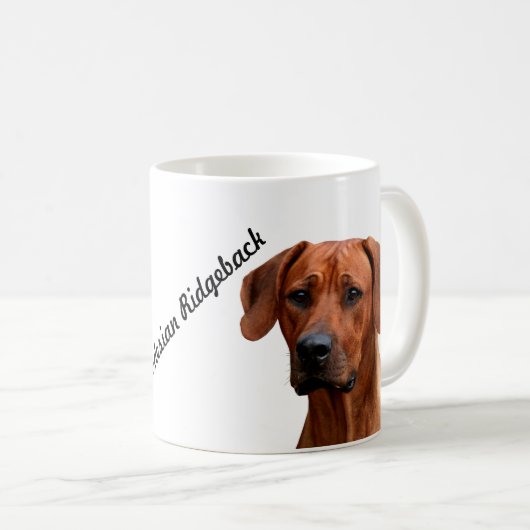 Rhodesian Ridgeback mok コーヒーマグカップ (正面右)