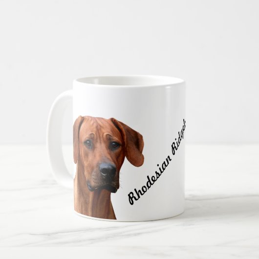 Rhodesian Ridgeback mok コーヒーマグカップ (正面左)