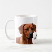 Rhodesian Ridgeback mok コーヒーマグカップ (左)