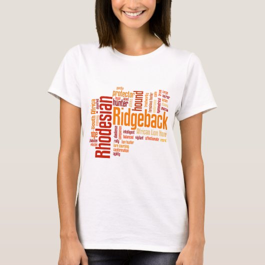 Rhodesian Ridgeback Tシャツ (正面)
