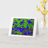 Rhododendron抽象芸術空白のグリーティングカード カード (黄色い花)