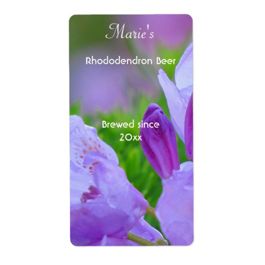 Rhododendron After the Rain Beer Labels ラベル (正面)