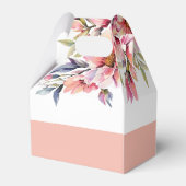 Rhododendron and flowers bold typography wedding フェイバーボックス (裏面サイド)