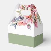 Rhododendron branch flowers typography wedding フェイバーボックス (裏面サイド)