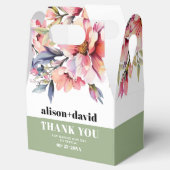 Rhododendron branch flowers typography wedding フェイバーボックス (オープン)