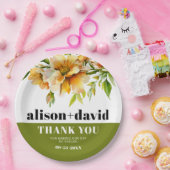 Rhododendron orange yellow flowers fall wedding ペーパープレート (パーティー)