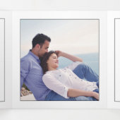 Rhododendron peach-pink flowers floral wedding 三つ折りプログラム (内部中)