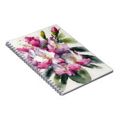 Rhododendron - Watercolor flowers ノートブック (右側)