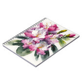 Rhododendron - Watercolor flowers ノートブック (左側)