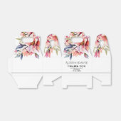 Rhododenron flowers black typography wedding フェイバーボックス (折り畳みなし)