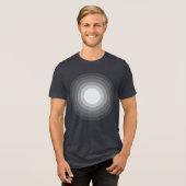 Rholmn (グレー) トライブレンドTシャツ (正面全面)
