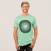 Rholmn (コンバインドグリーン) トライブレンドTシャツ (正面全面)