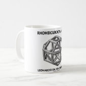 Rhombicuboctahedron (レオナルド・ダ・ヴィンチ) コーヒーマグカップ (正面左)