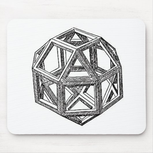 Rhombicuboctahedron、レオナルド・ダ・ヴィンチ マウスパッド (正面)