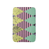 Rhombus:モダン抽象芸術シームレススタイル。 バスマット (正面縦)