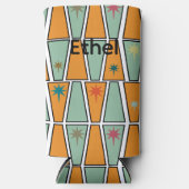 Rhombuses with Starbursts  スリム缶クーラー (正面)