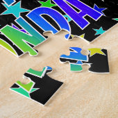 「RHONDA」名、おもしろい「ハッピーバースデー」 ジグソーパズル (側面)