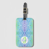 Rhonda Mosaic Luggage Tag ラゲッジタグ (正面縦)