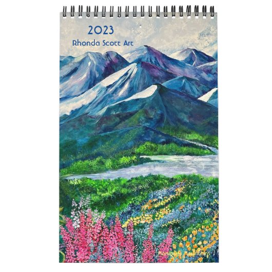 Rhonda Scott Art 2023 Small Calendar カレンダー (カバー)