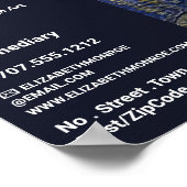 Rhoneでの星空の夜、アートディーラー、ギャラリー ポスター (角)