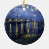 Rhône上の星明かりの夜 セラミックオーナメント (裏面)