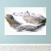 Rhône Glacier キャンバスプリント (インサイチュ (ウッドフロア))