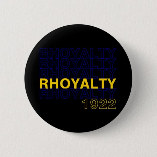 Rhoyalty 1922年-シグマガンマSGRHO Rho 缶バッジ (正面)