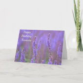 RHS Wisleyの紫色の花の海 カード (正面)