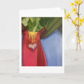 Rhubarb カード (黄色い花)