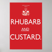 rhubarb and custard ポスター (正面)