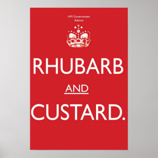 rhubarb and custard ポスター
