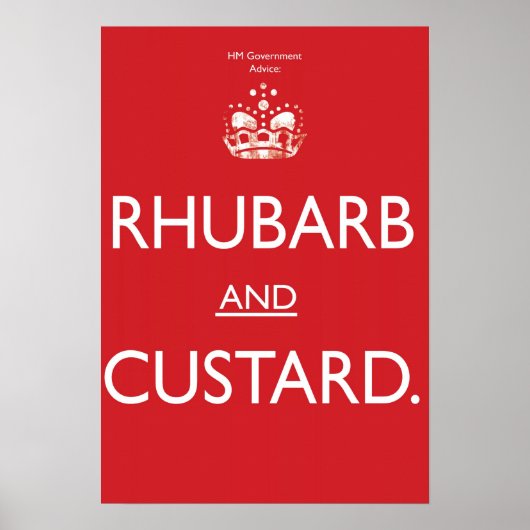 rhubarb and custard ポスター (正面)