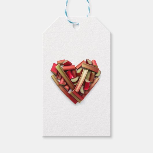Rhubarb Heart ギフトタグ (正面)