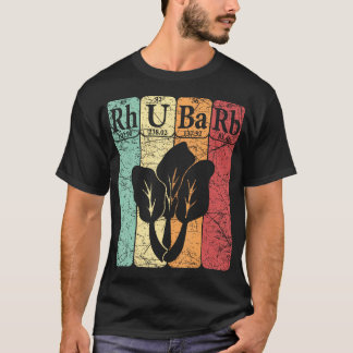 Rhubarb Periodic Table Elements Vegetable Retro Rh Tシャツ