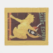 Rhumの聖者Esprit -アンドレTeissedreの広告宣伝 フリースブランケット (正面(横))