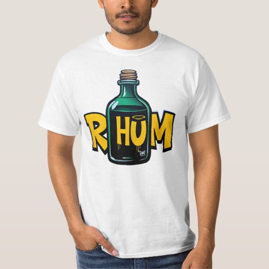 Rhum, graffiti, street art, boisson, urban tシャツ (正面)