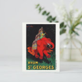 Rhum St. Georgesヴィンテージ広告のポスター1926 ポストカード (スタンド正面)