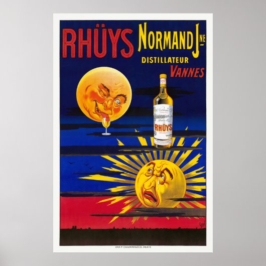 Rhuys Normandフランスヴィンテージのポスター1910 ポスター (正面)
