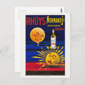 Rhuys Normandフランスヴィンテージのポスター1910 ポストカード (正面/裏面)