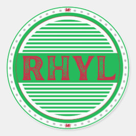 Rhylシティプライドエンブレム - ウェルズの誇り ラウンドシール