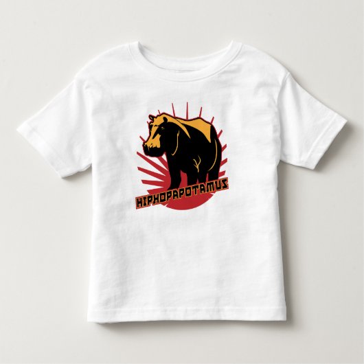 rhymenocerous hiphopapotamus トドラーTシャツ (正面)
