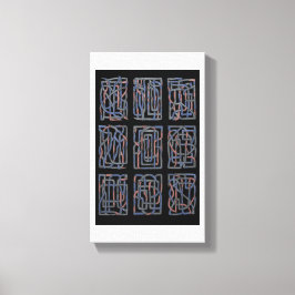Rhythmic Abstract Interlace Canvas Print キャンバスプリント