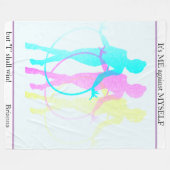 Rhythmic Gumstics Reflections Me, Self & I フリースブランケット (正面(横))