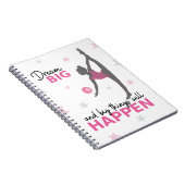 Rhythmic Gymnast Dream Big Inspirational Spiral No ノートブック (右側)