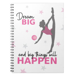 Rhythmic Gymnast Dream Big Inspirational Spiral No ノートブック