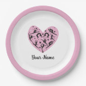 Rhythmic Gymnastics Birthday Party paper plate ペーパープレート (正面)