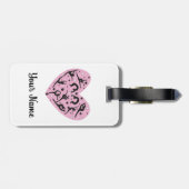 Rhythmic Gymnastics Heart Personalized Luggage Tag ラゲッジタグ (裏面横)