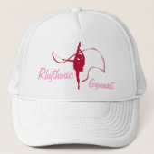 Rhythmic Gymnastics red & pink graphic hat cap キャップ (正面)